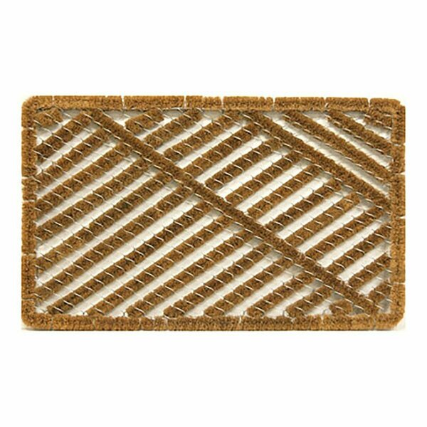 Bufonadas 30 x 18 in. Wire Brush Brown Coir Coco Mat BU2087649